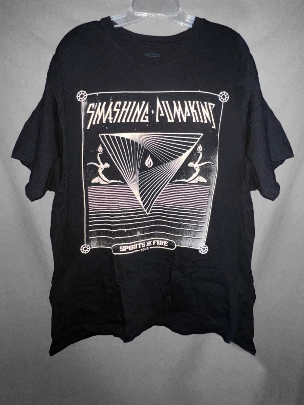 Unisex: Black “Smashing Pumpkins, Spirits of Fire” Concert T-Shirt